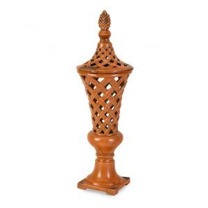 Stylish decor - CC Home Furnishings Coral Ornate Lattice Cutwork Lidded Vase.jpg